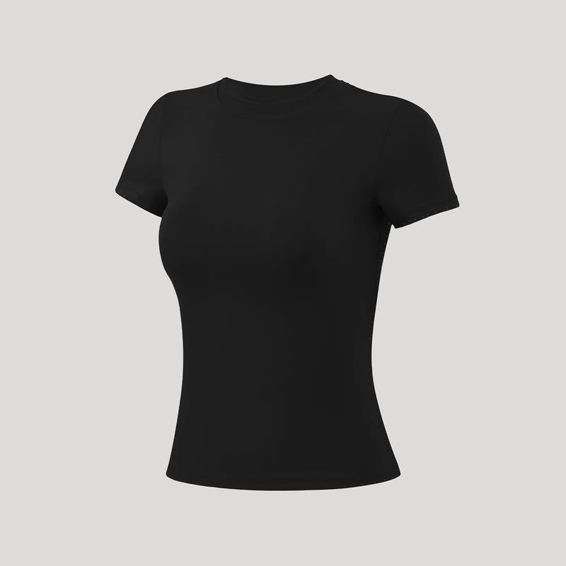 💪 Women’s Slim Fit Athletic Tee – Stretchy, Breathable Workout Top