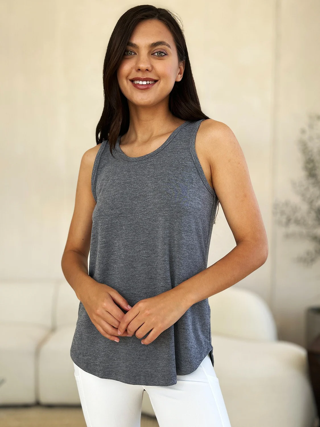 Everyday Ease Round Neck Tank (multiple color options)