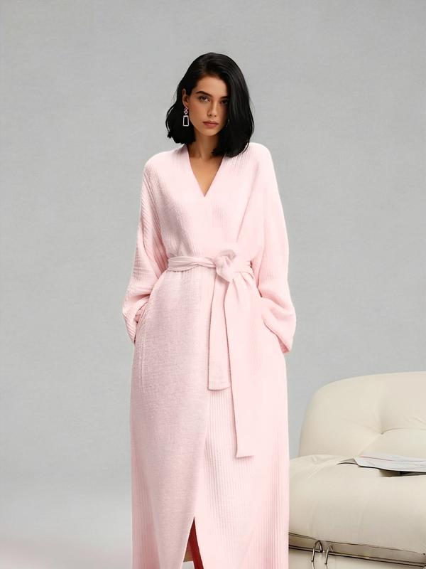 Women's Double-Sided Plush Robe - Soft