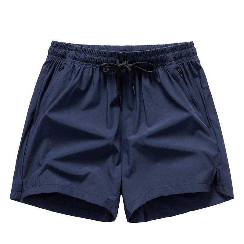 Men’s Breathable Drawstring Shorts with Zipper Pockets