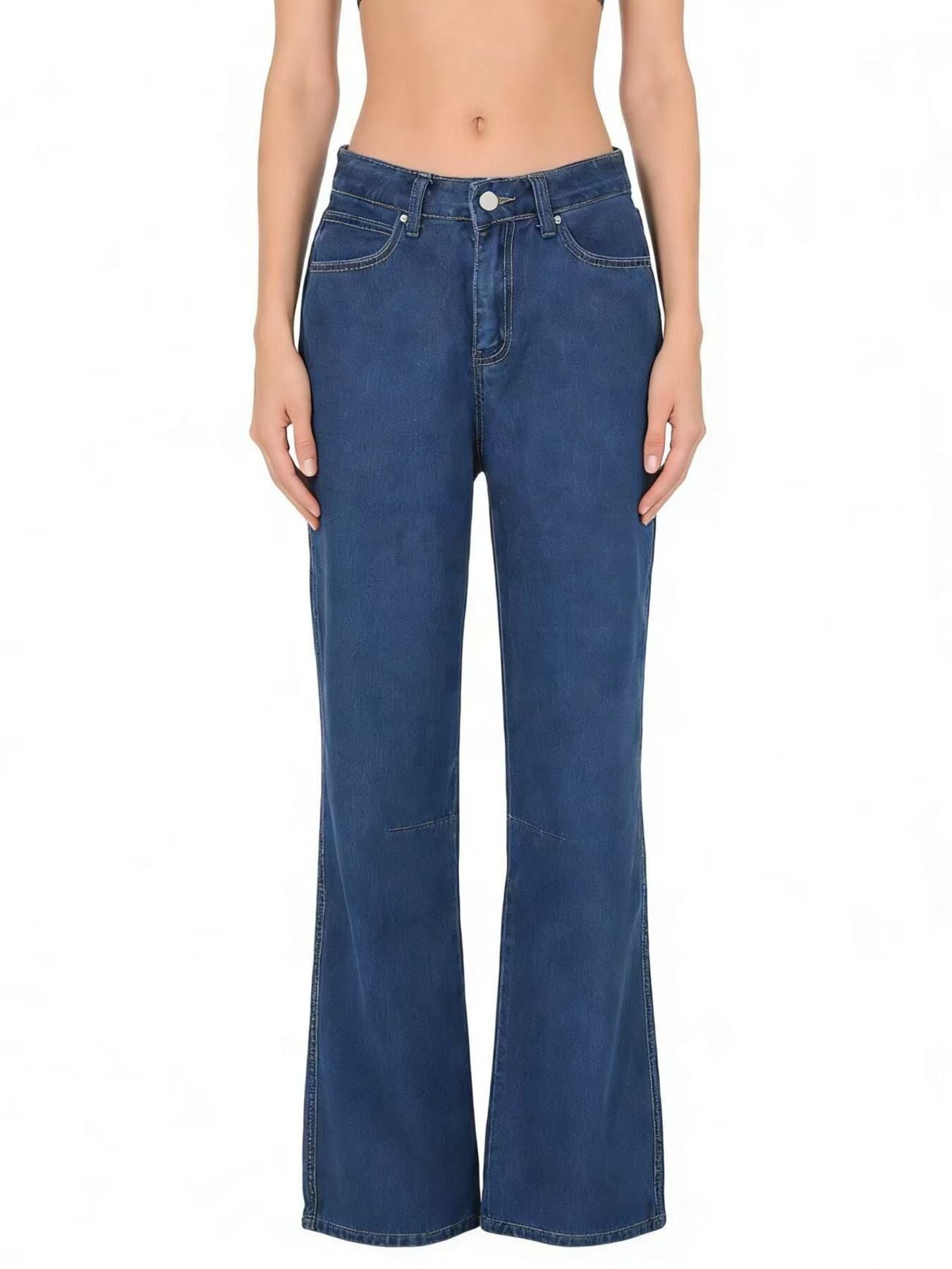 High-Waisted Wide Leg Jeans