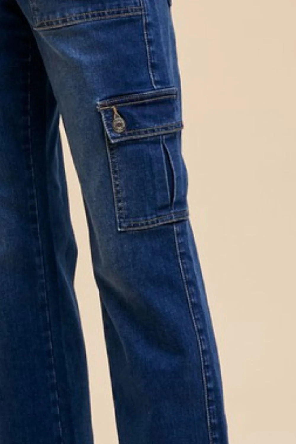 Wear Straight Leg Jeans with Cargo Pockets