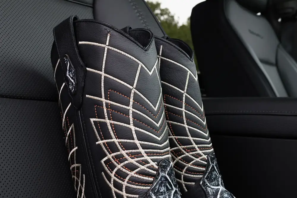 Desert Bone Pirarucu Leather Boots - Square Toe