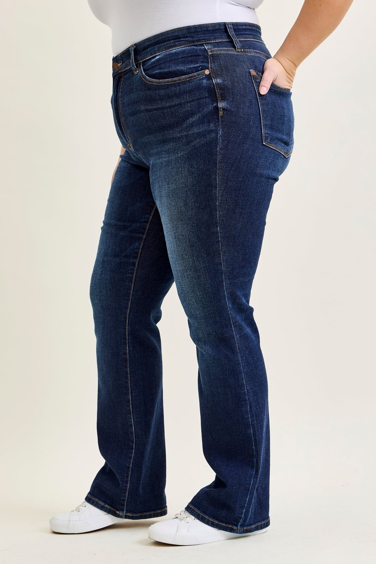 Daisy Dark Dream Mid Rise Bootcut - PLUS