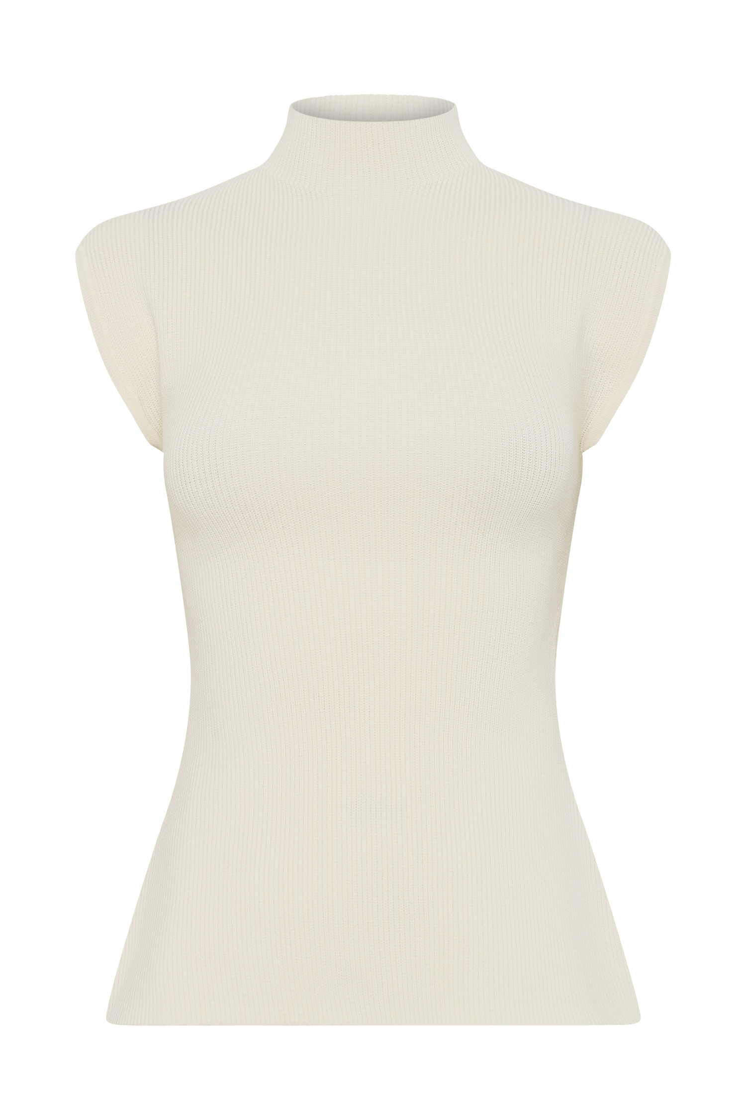 Ivory Knit Open Back Top