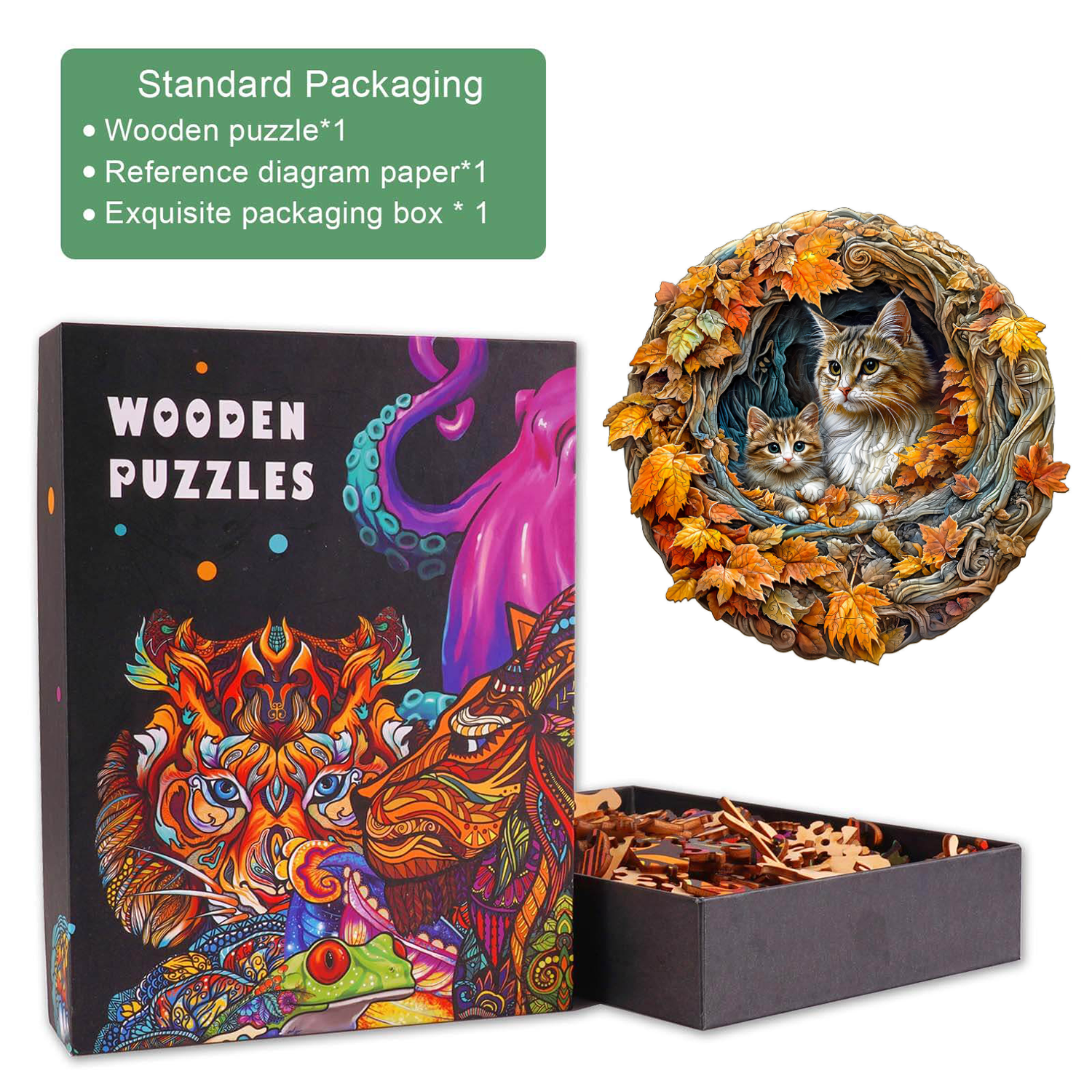 3D  cat mom Jigsaw Puzzle