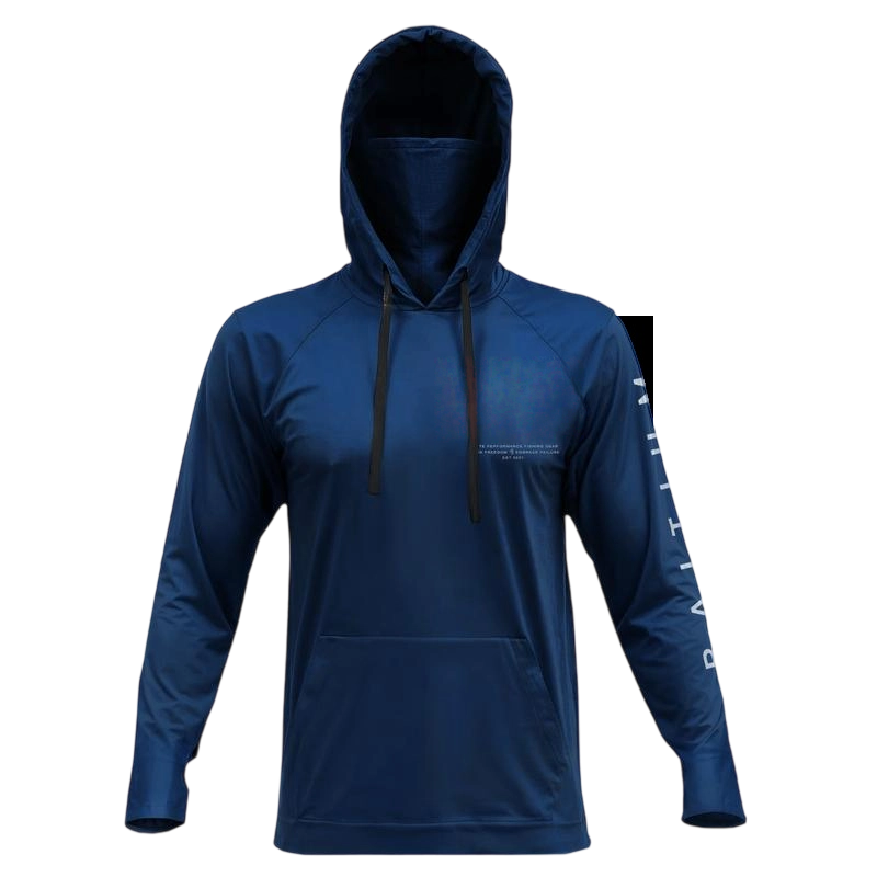 Fishing and Construction Shirts - Hooded UPF 50 Long Sleeve with Gaiter - Lightweight, Breathable, Moisture-Wicking, Premium Outdoor Wear for Men