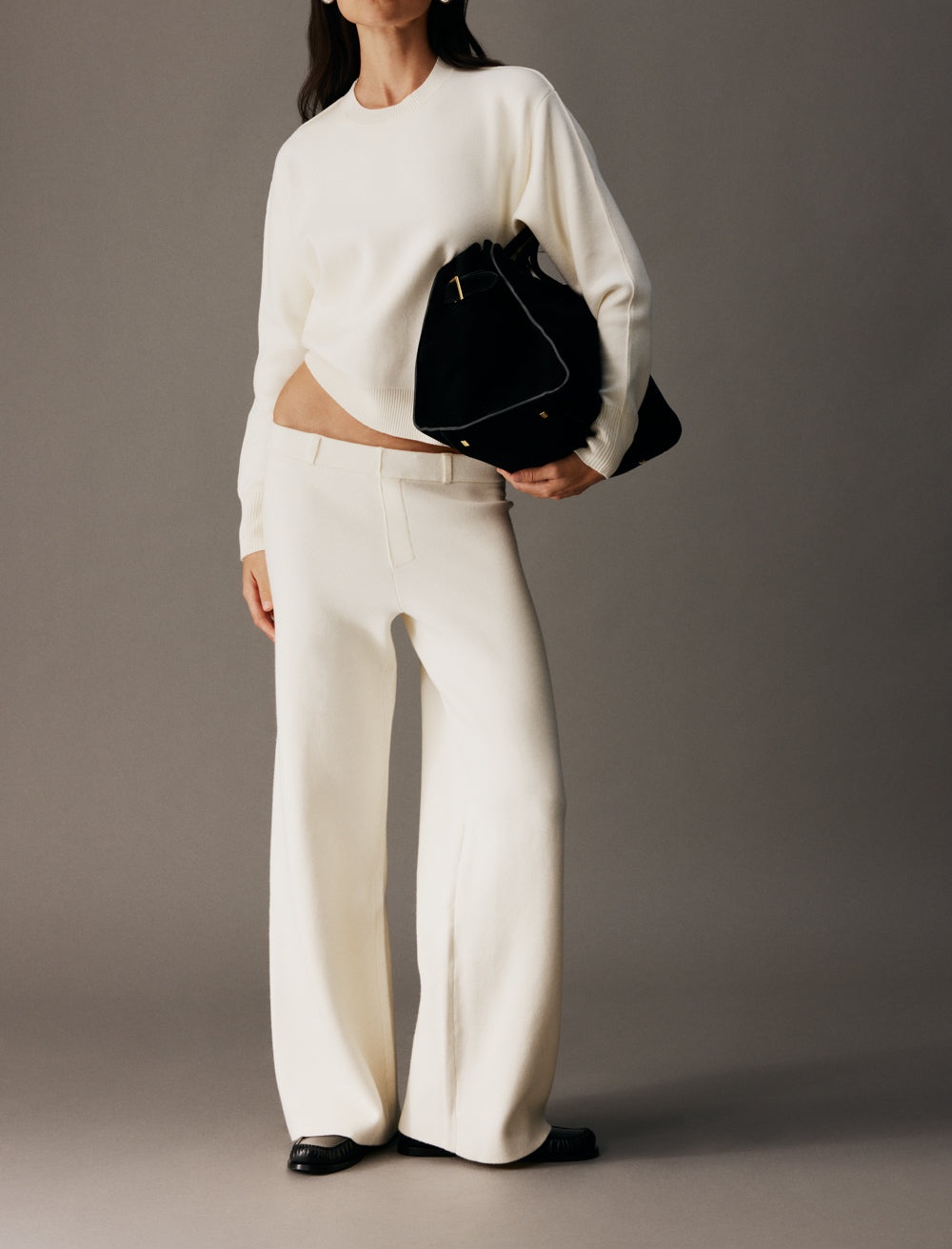 Ivory Knit Trouser