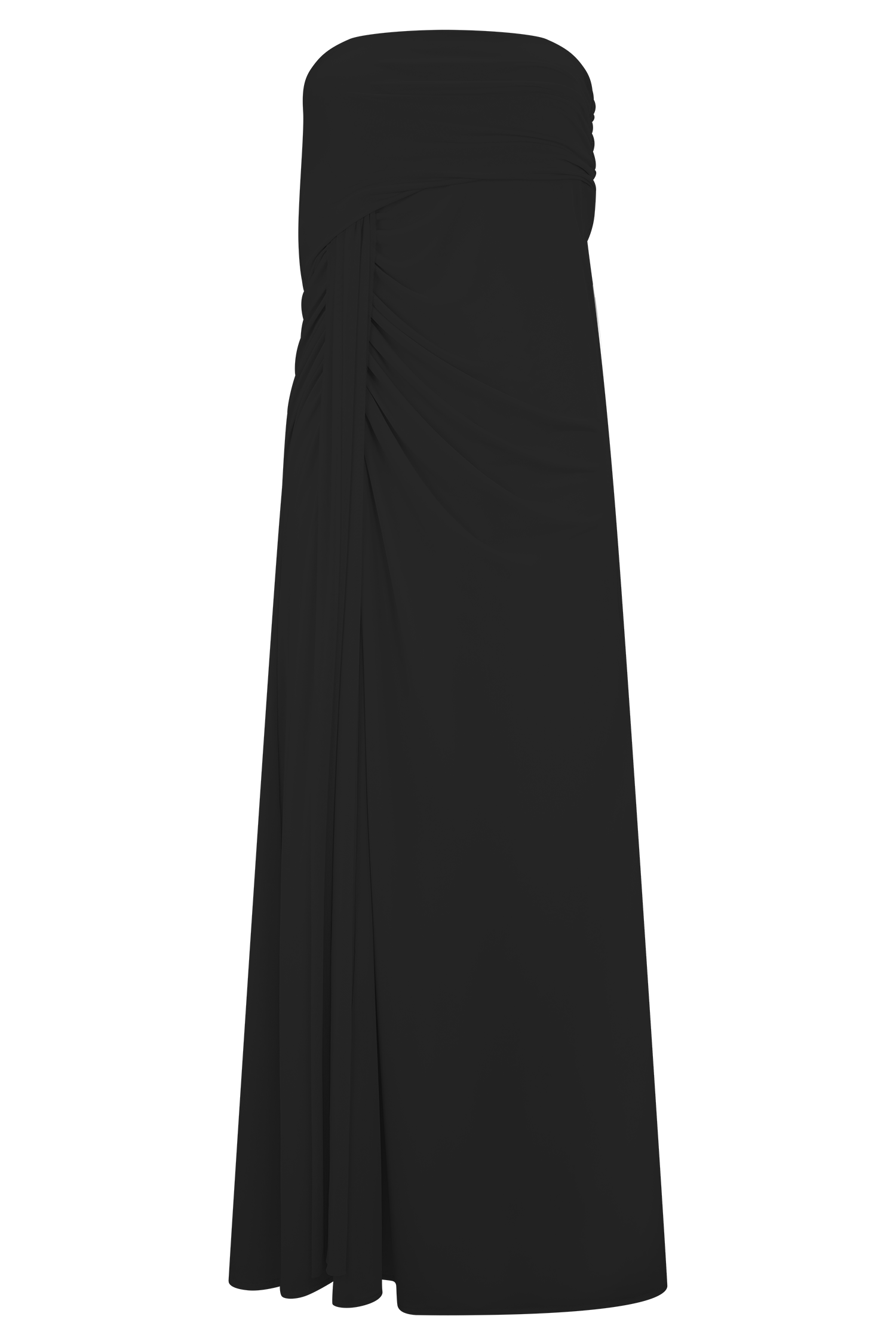 Black Slinky Maxi Skirt
