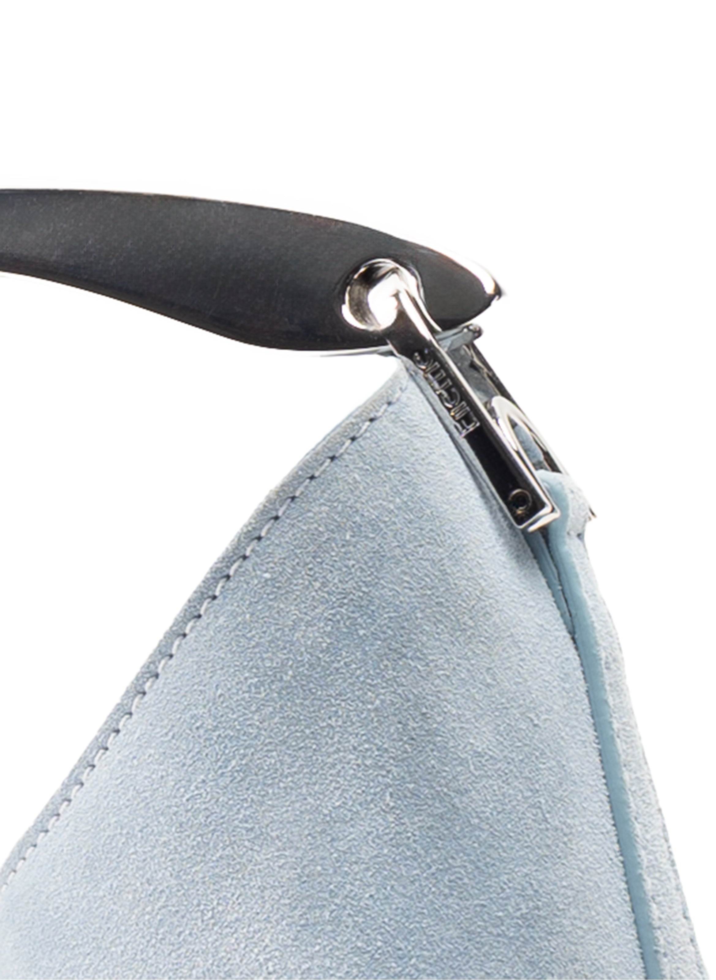Small Boomerang Suede Light Blue - Silver Clearance Sale 85%OFF