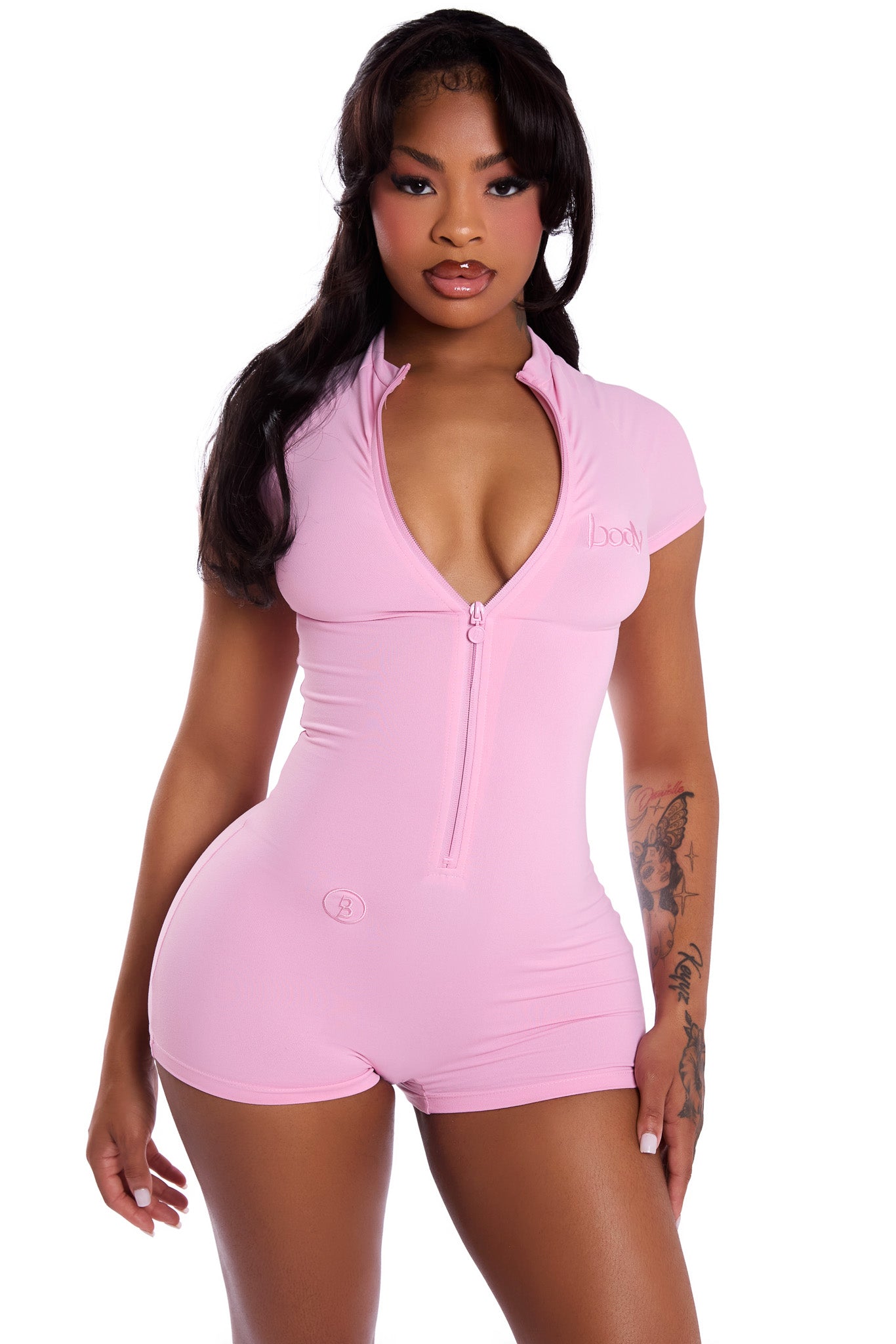 BASICS ROMPER (COTTON CANDY PINK)