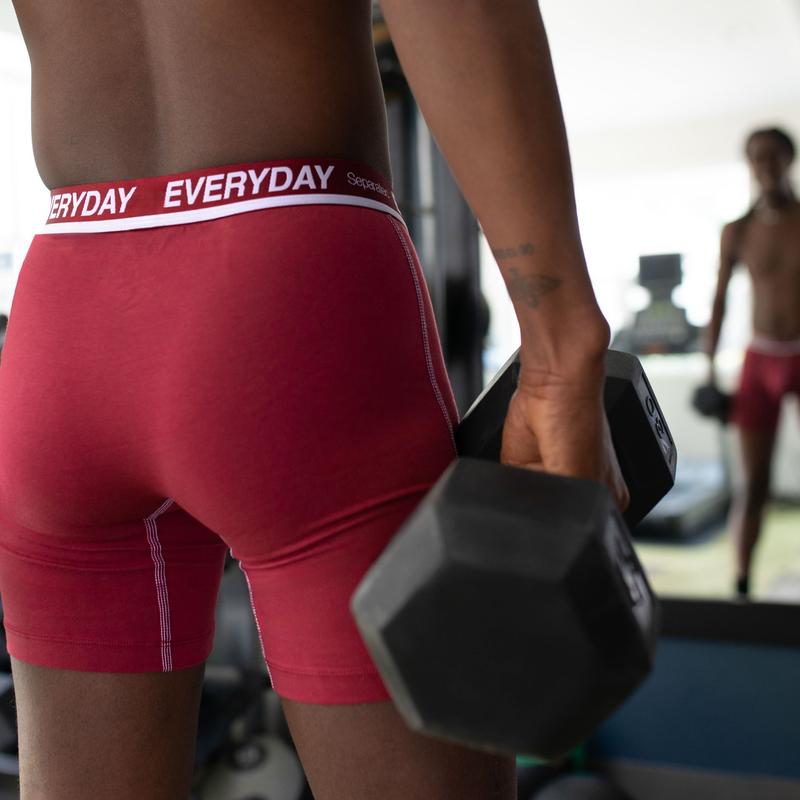 7/21 Counts, Men's Cotton Dual Pouch Everyday Boxer Briefs, Regular Fit Casual Comfy Breathable Bulge Enhancing Shorts for Daily Menswear, Men's Underwear for All Seasons