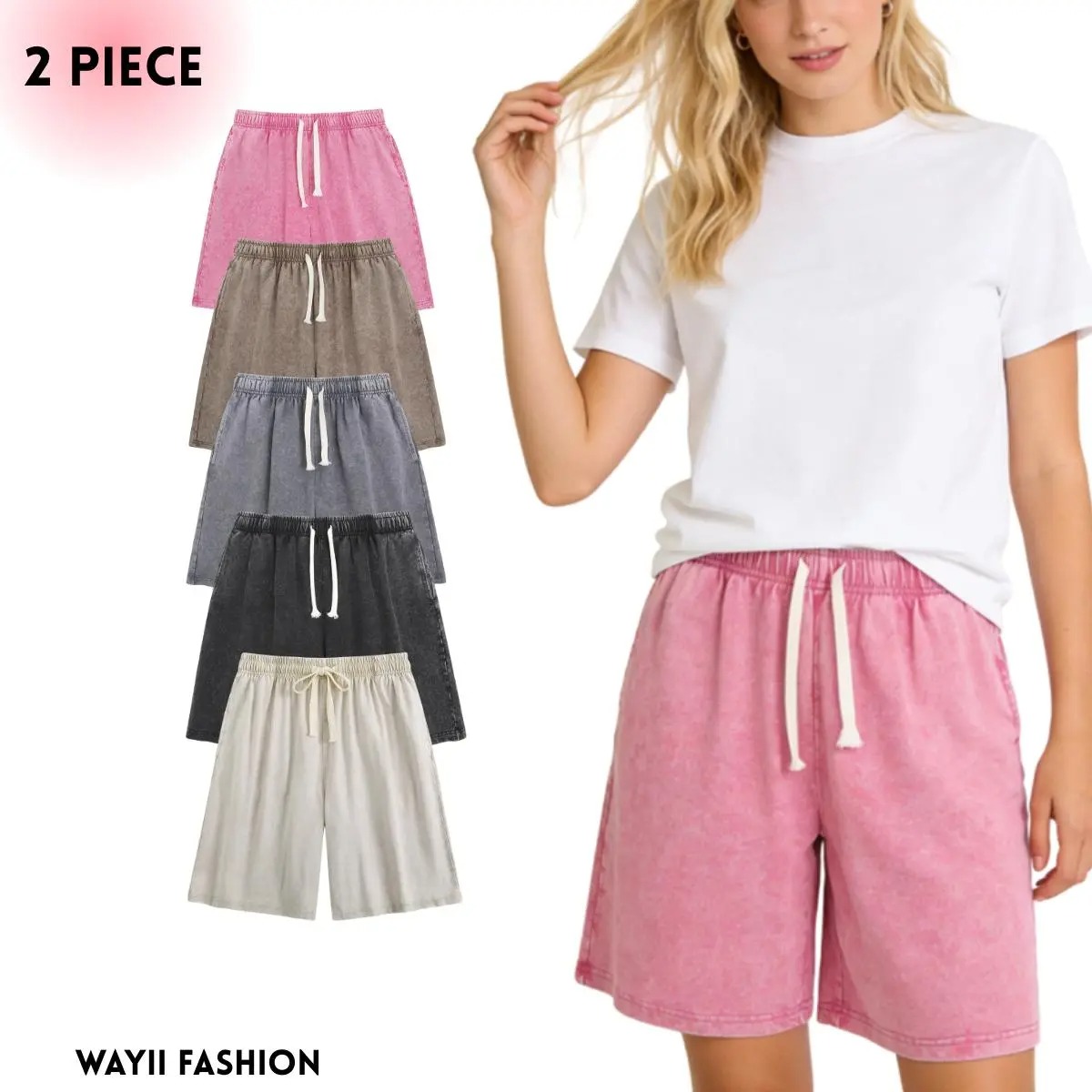 Women's Shorts Athletic Vintage Short Cotton Heavyweight Elastic Waist Streetwear Sweatpants.