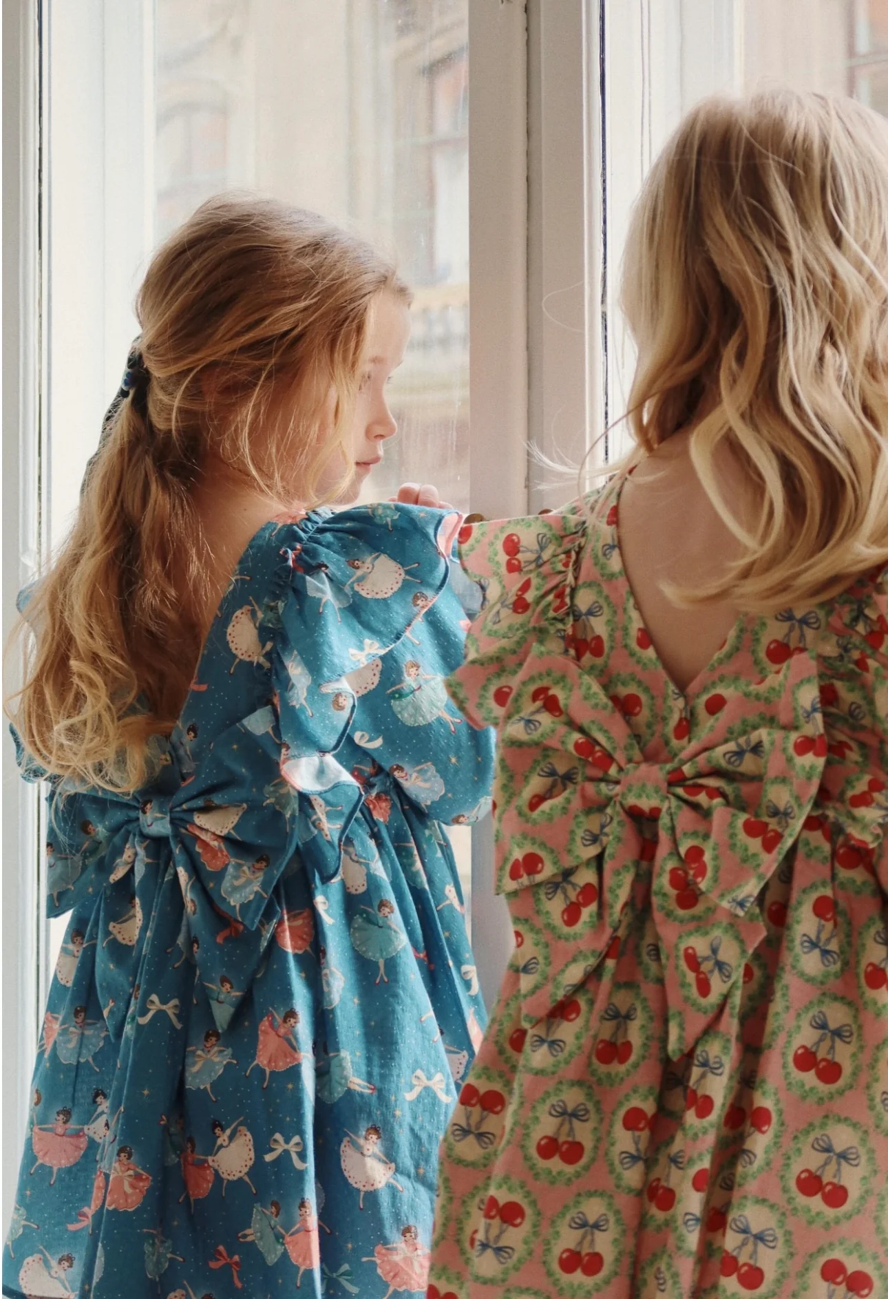 evia ls bow dress gots - snow bow ballerina