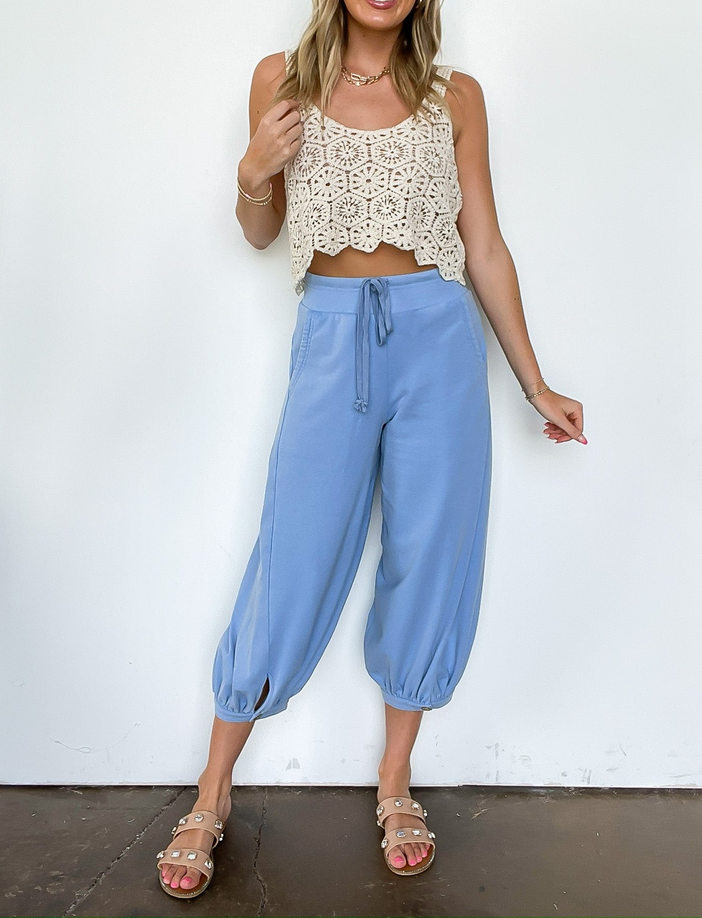 Acid Wash Bubble Pants