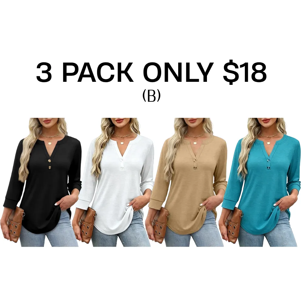 Womens Tops 3/4 Sleeve Heley Shirts
