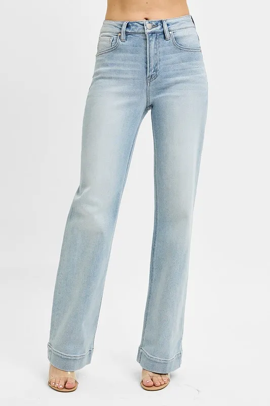 High Rise Straight Jeans