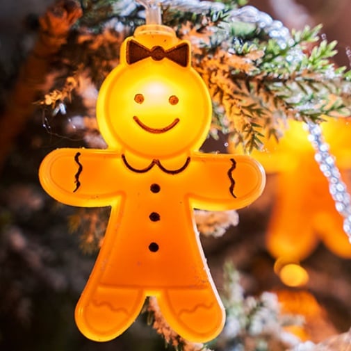 Gingerbread Man String Lights🌟Holiday Atmosphere Gifts🎁Christmas LED Lights