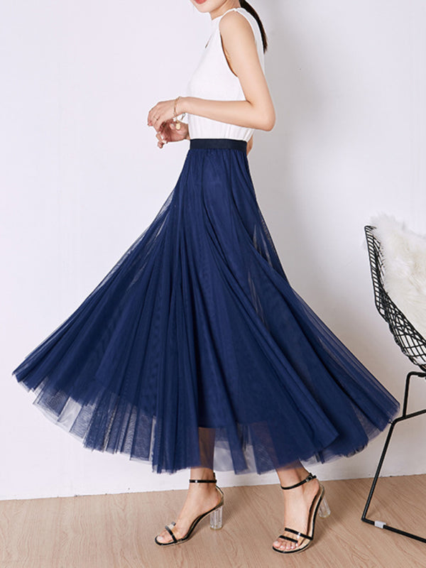 A-Line Skirt Midi Skirt