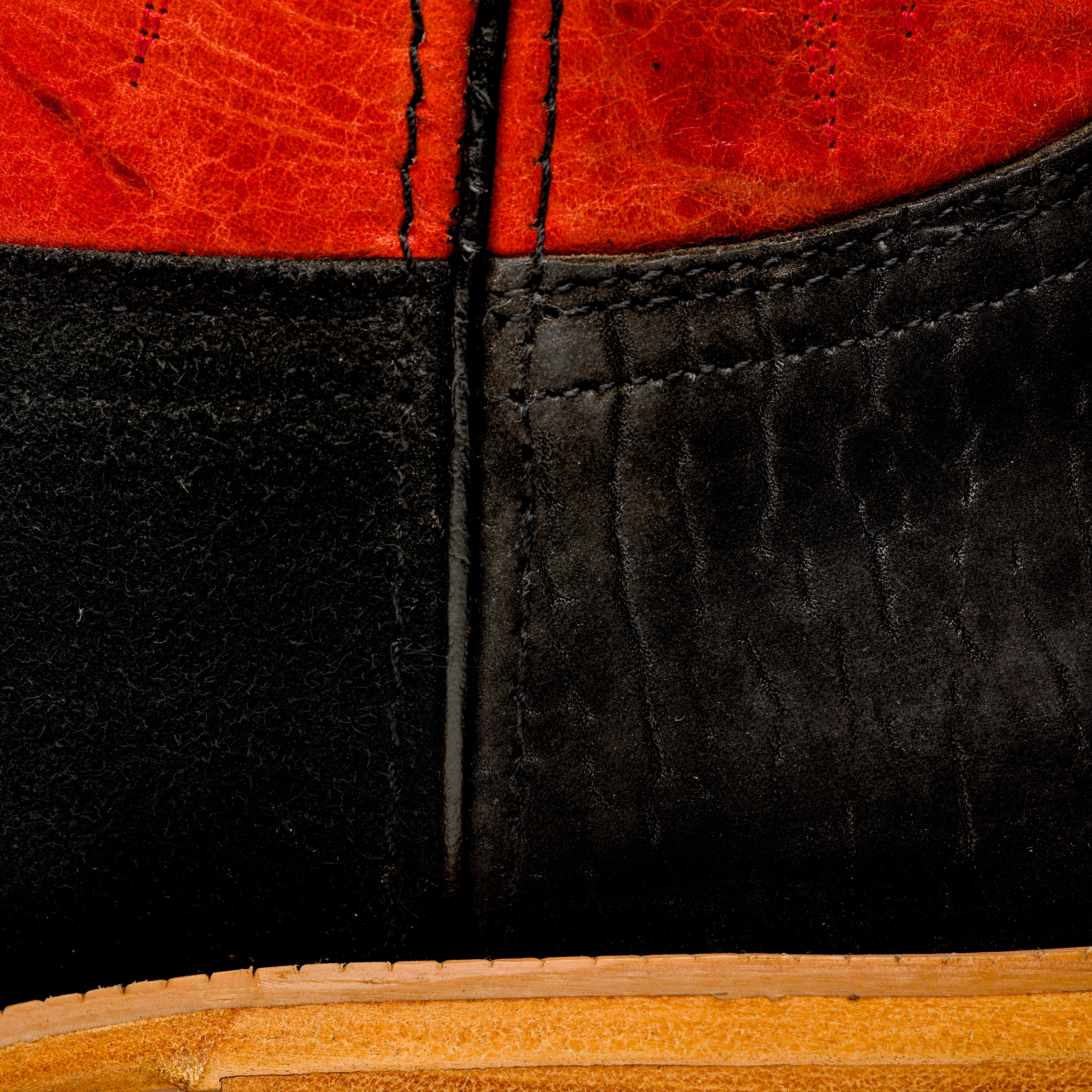 Black Rough-Out Boots - Square Toe