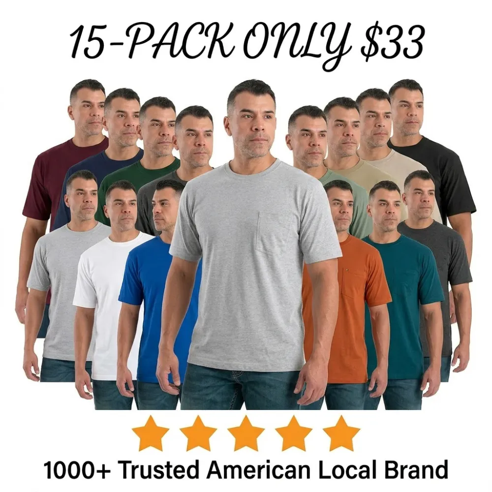 2026 🔥Performance shirts Heavyweight Short Sleeve Pocket T-Shirt