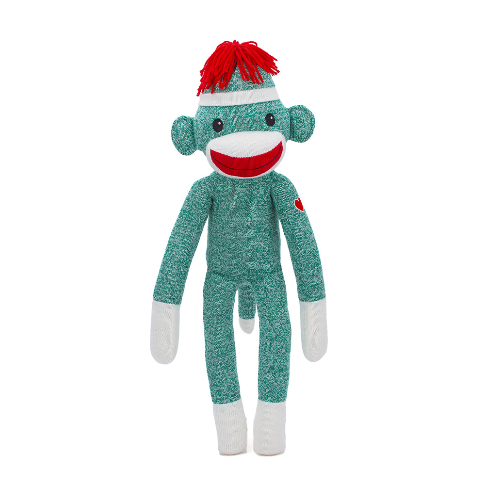 Sock Monkey 20inch Green