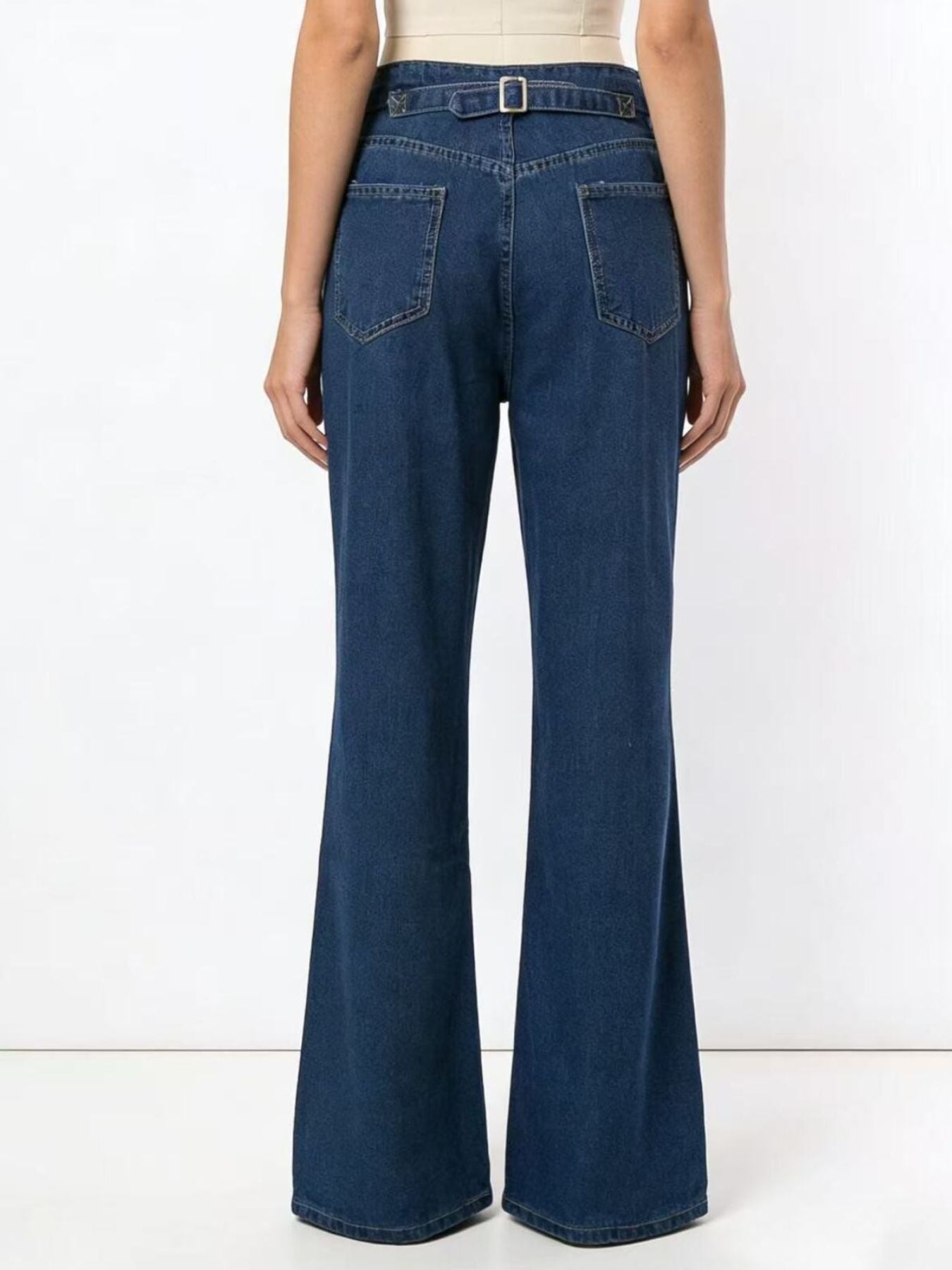 High-Waisted Wide Leg Jeans