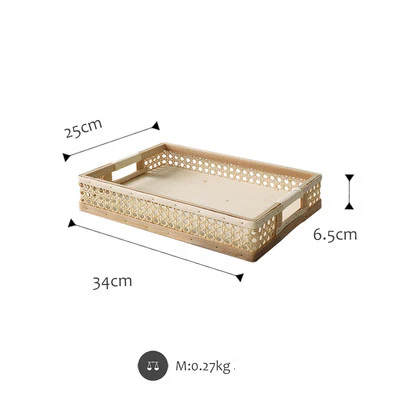 Woven Bamboo Serving Tray