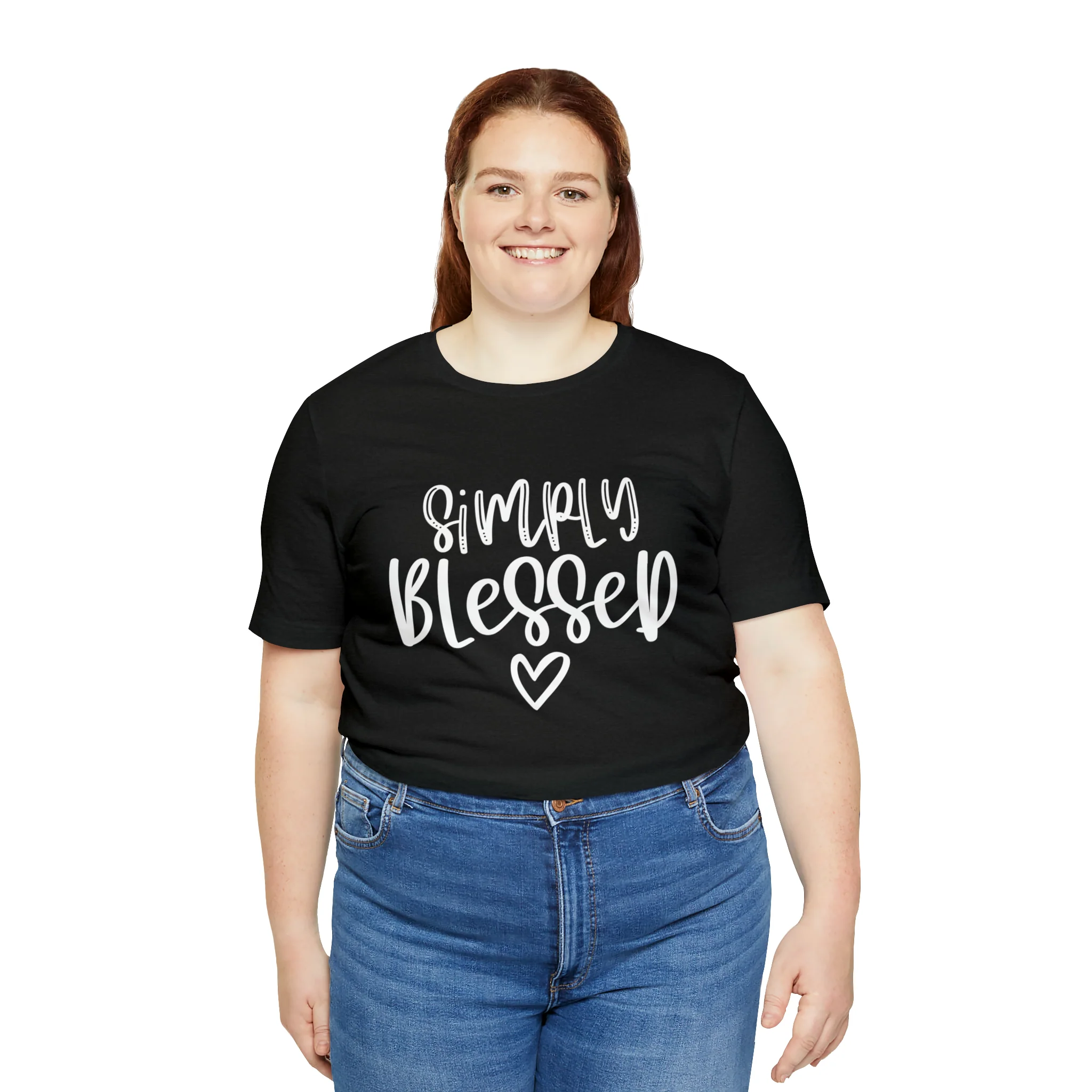 Simply Blessed Unisex Jersey Short Sleeve Tee
