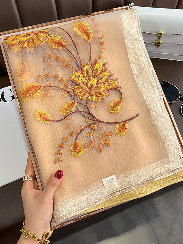 Embroidered Leisure Fashion Shawl&Scarf