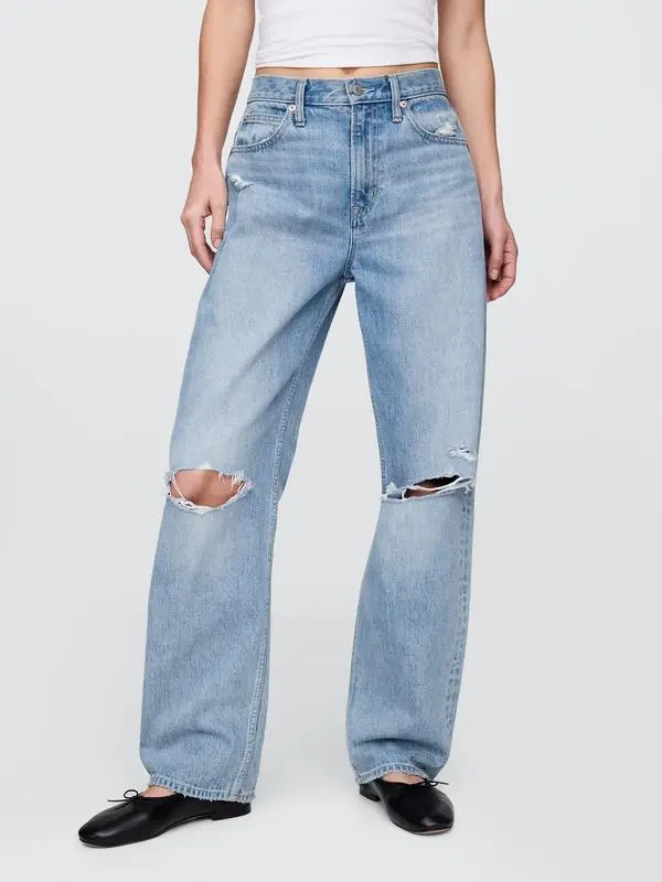 Women's High Rise Barrel Jeans