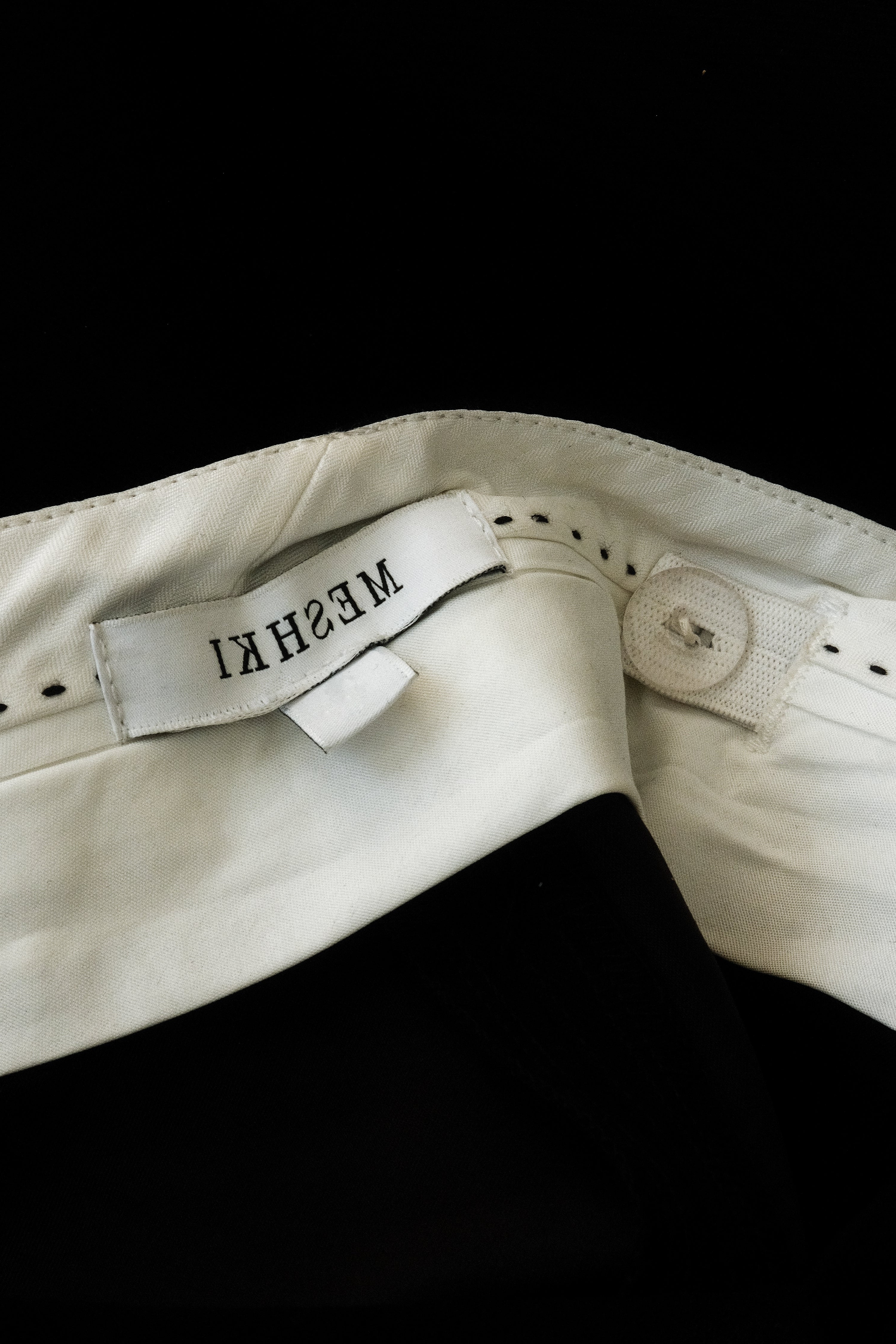 Black Satin Straight Leg Pant