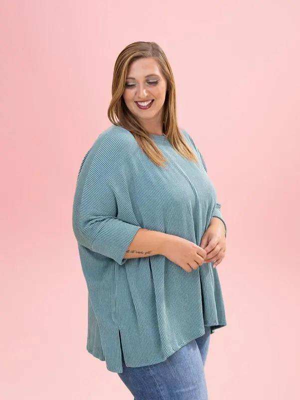 Raised Rib Easy Fit Top