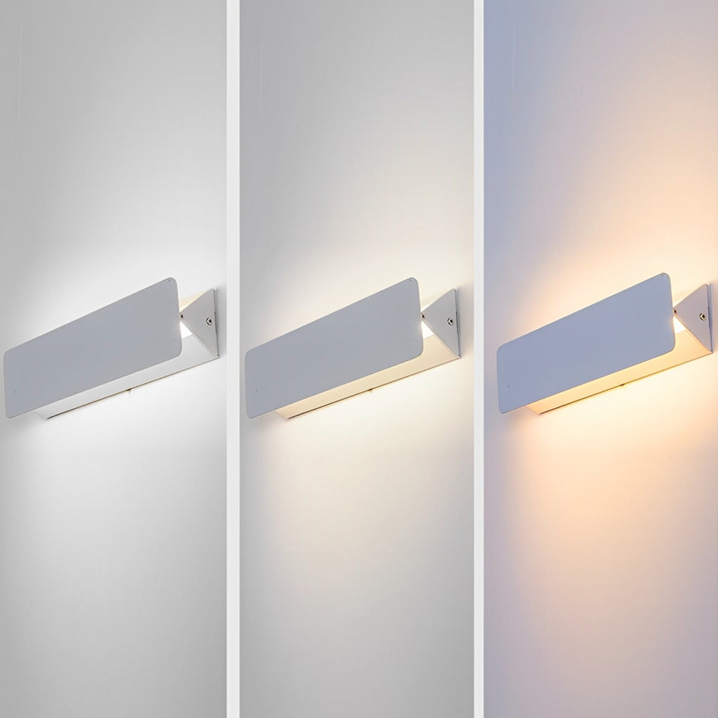 270 Rotatable Adjustable Rectangular Strip LED White Nordic Wall Lamp