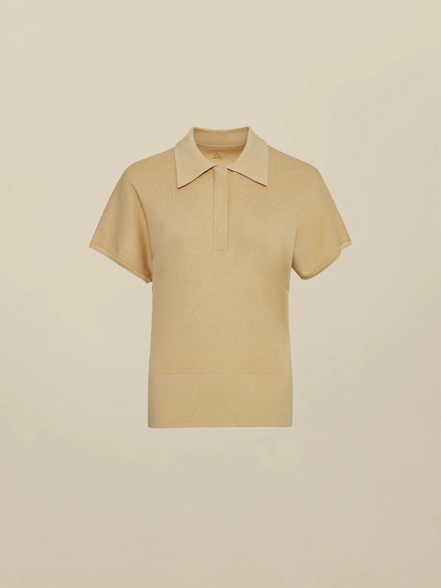 Polo Neck Short Sleeve Knit Shirt