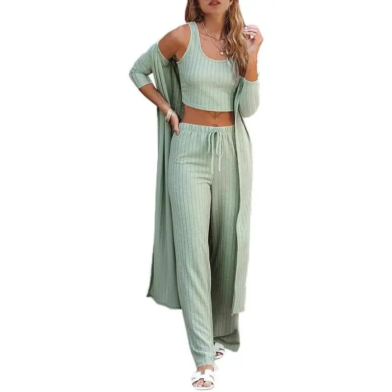Women’s 3-Piece Loungewear Set with Cardigan