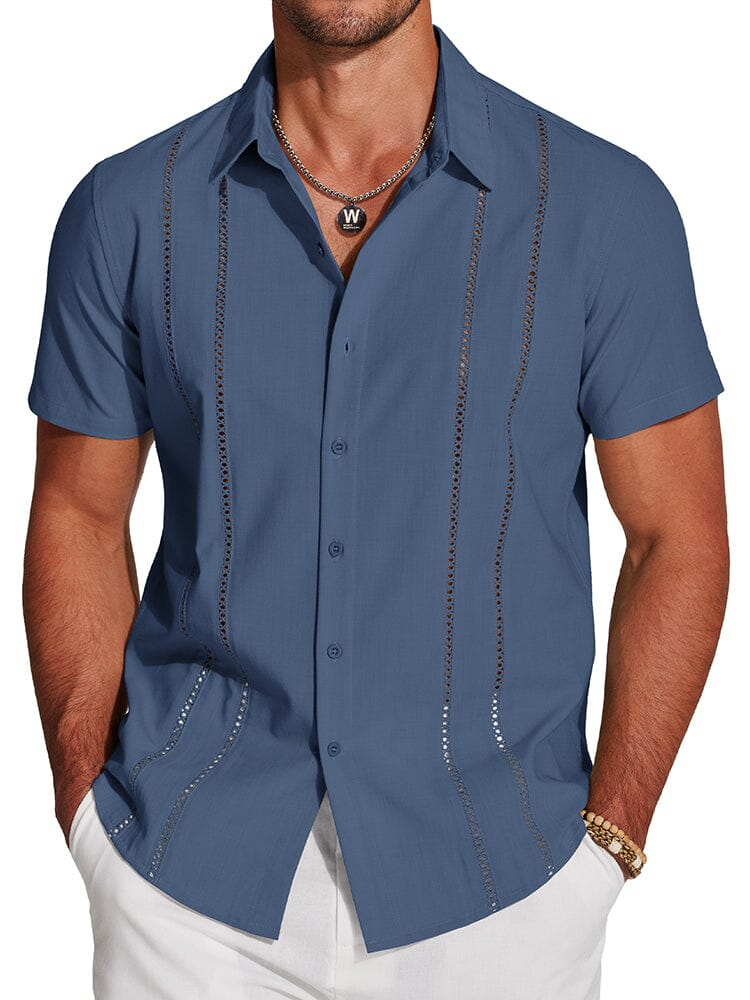 Men's Cuban Guayabera Shirt – Casual Summer Menswear Top