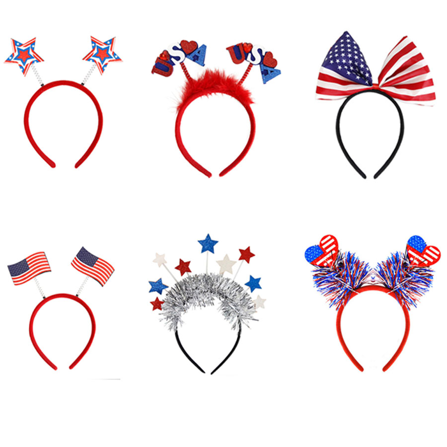 Women'S Independence Day 250Th Anniversary Children'S Adult Party Patriotic Parade Headband Hair Accessories