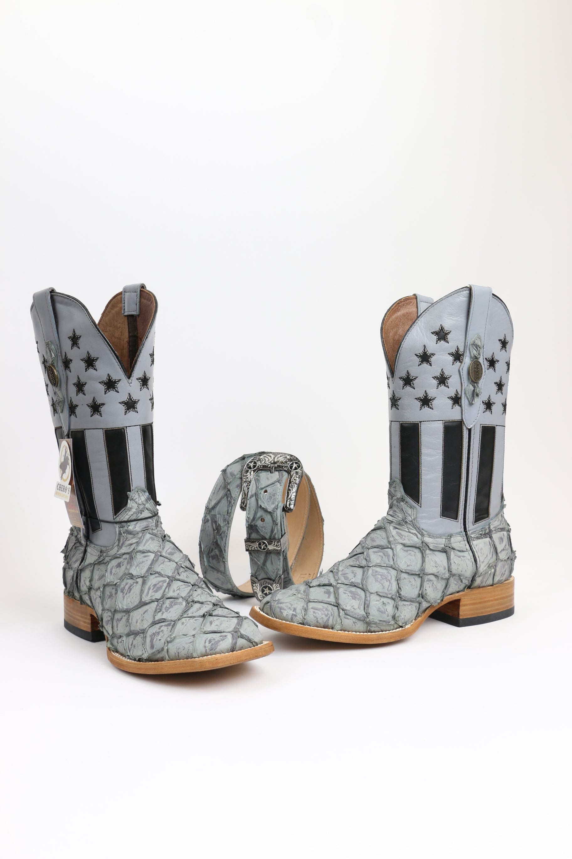 Chero's Premium Exotic Pirarucu Storm Cloud Clearance Sale 70%OFF