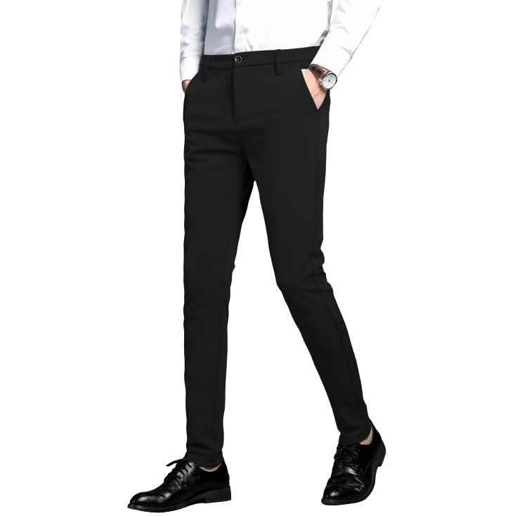 Men's Slim Fit Stretch Dress Pants – Skinny Tailored Suit Pants for Business Casual & Formal Wear