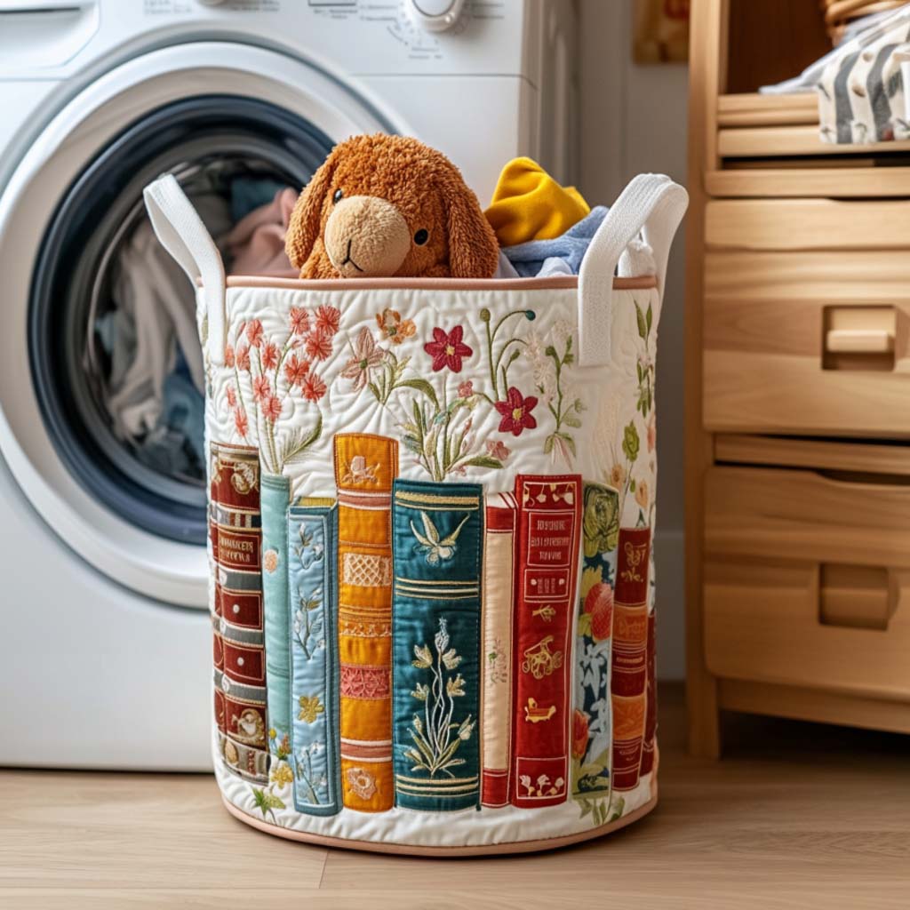 Fiction Escape Quilted Laundry Basket