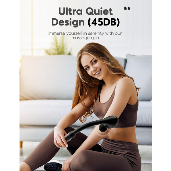 Massage Gun with Upgraded Extension Handle