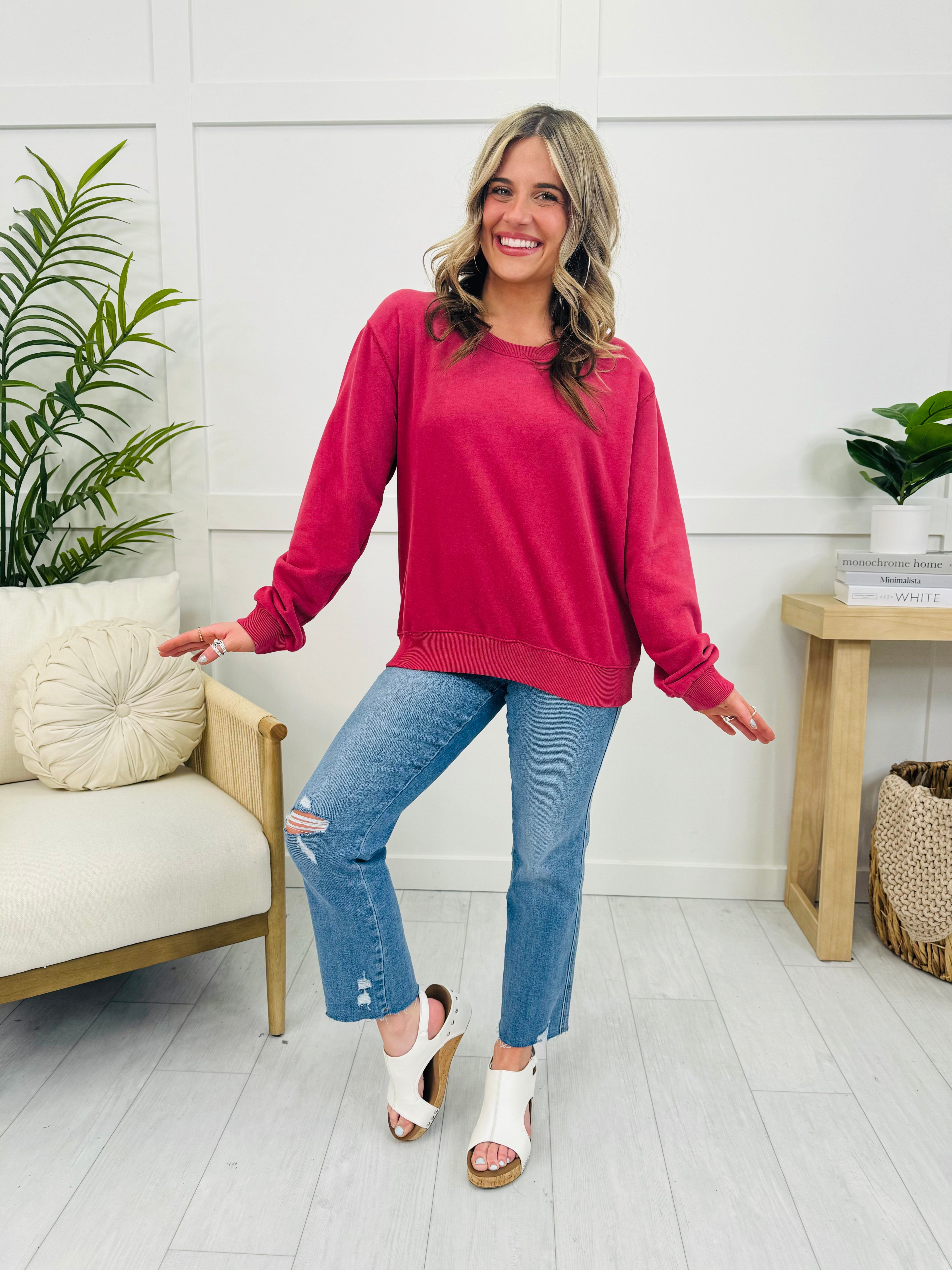 REG/CURVY MOCO Exclusive Basic Babe Pullover- Multiple Colors!