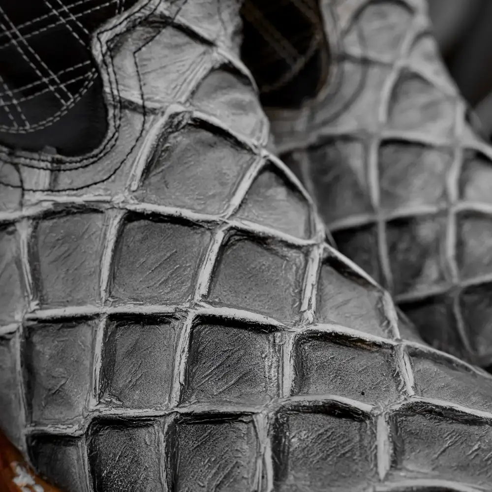 Eclipse Pirarucu Leather Boots - Square Toe