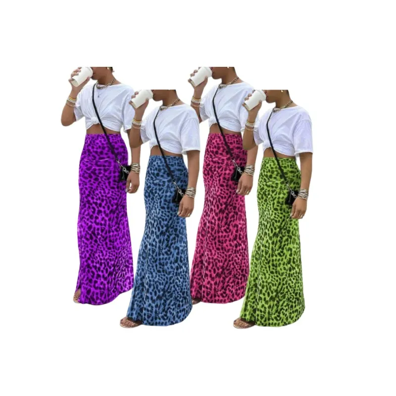 Women's Leopard Print High Waist Bodycon Skirt