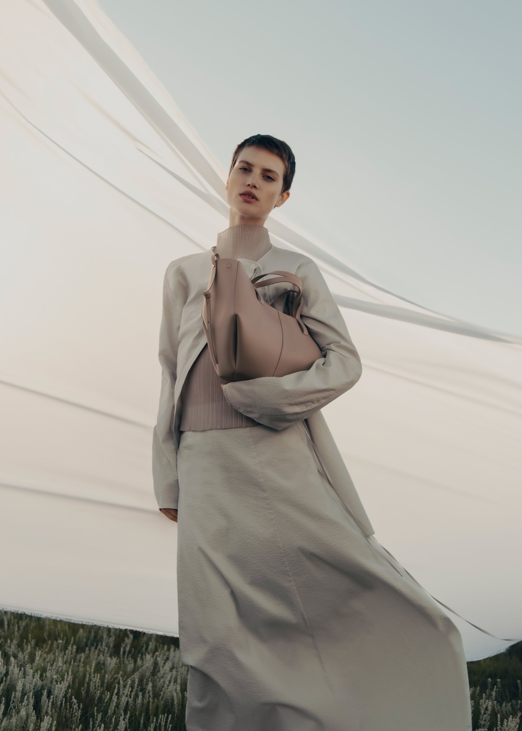 Cyme Mini - Textured Taupe Clearance sale