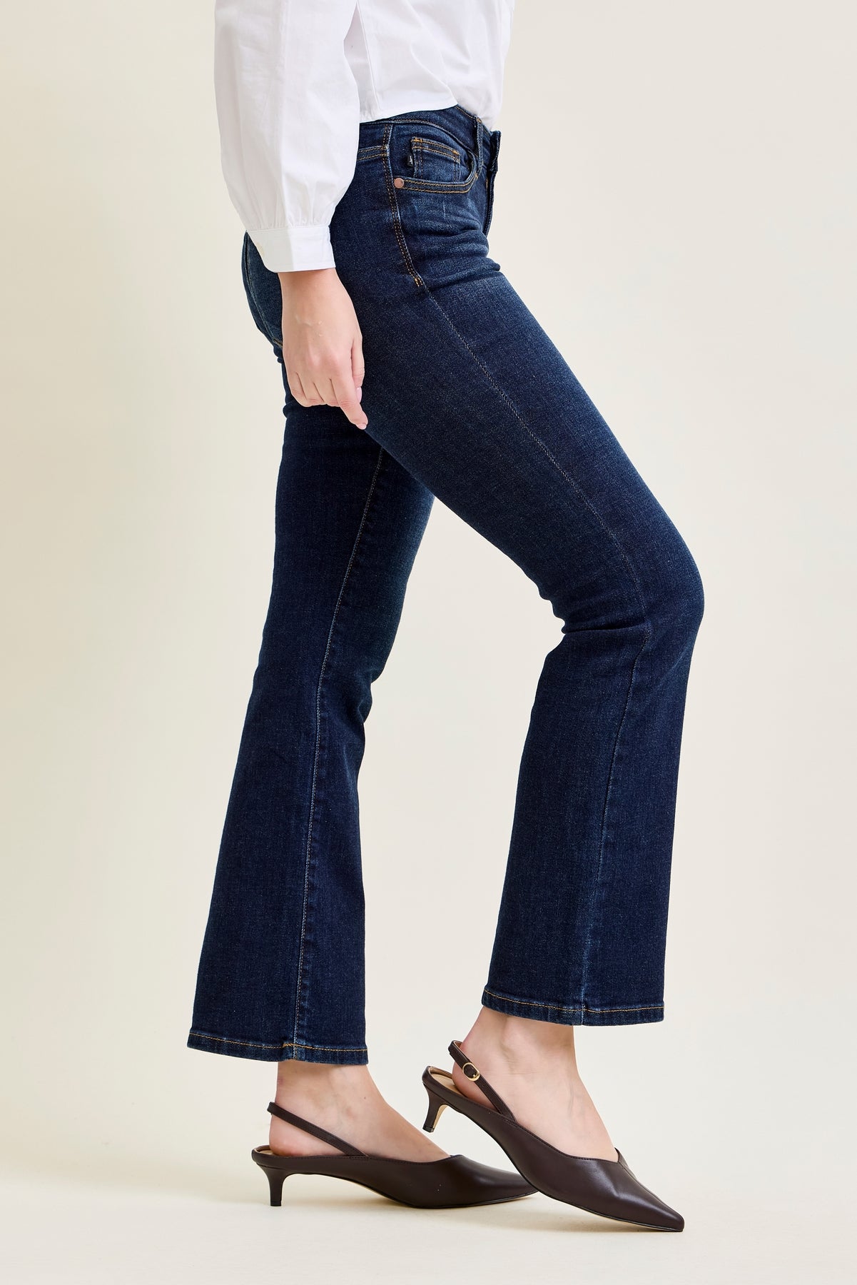 Daisy Whiskered Bootcut Jeans (29