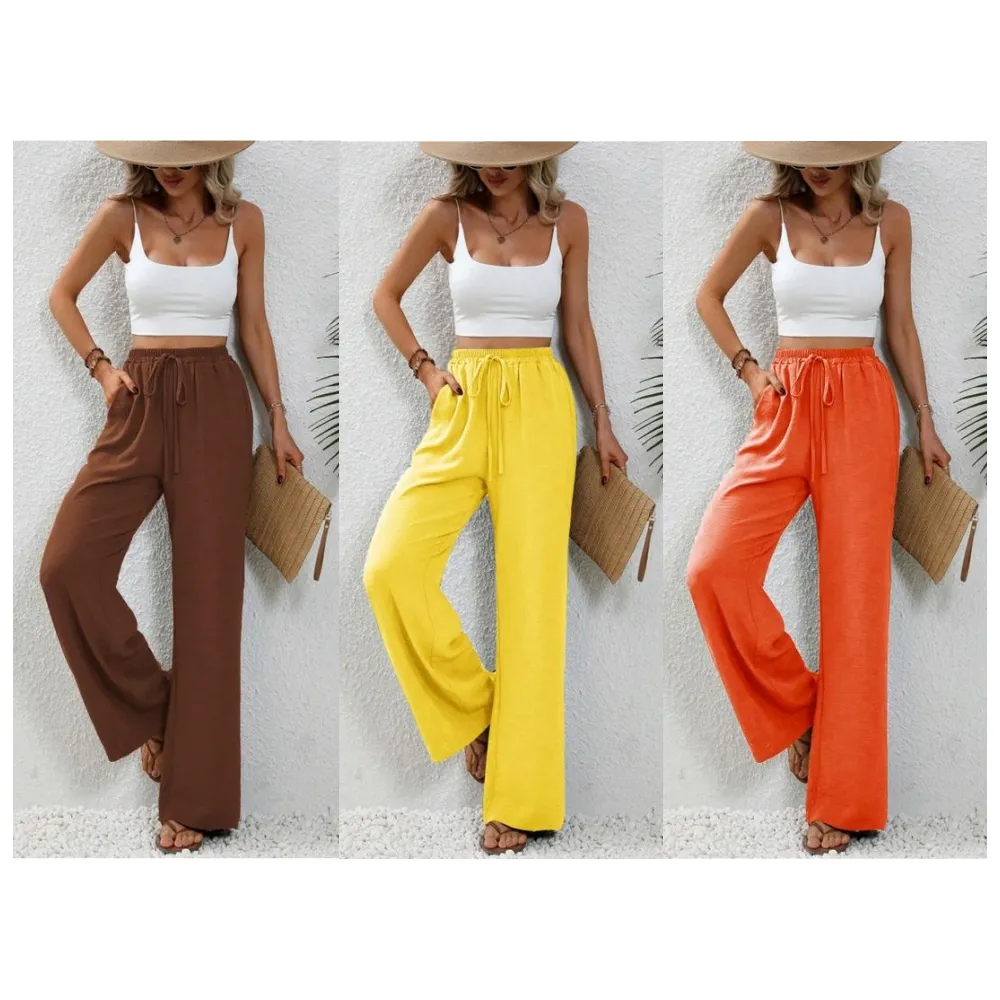 Women's Plain Straight Leg Pants