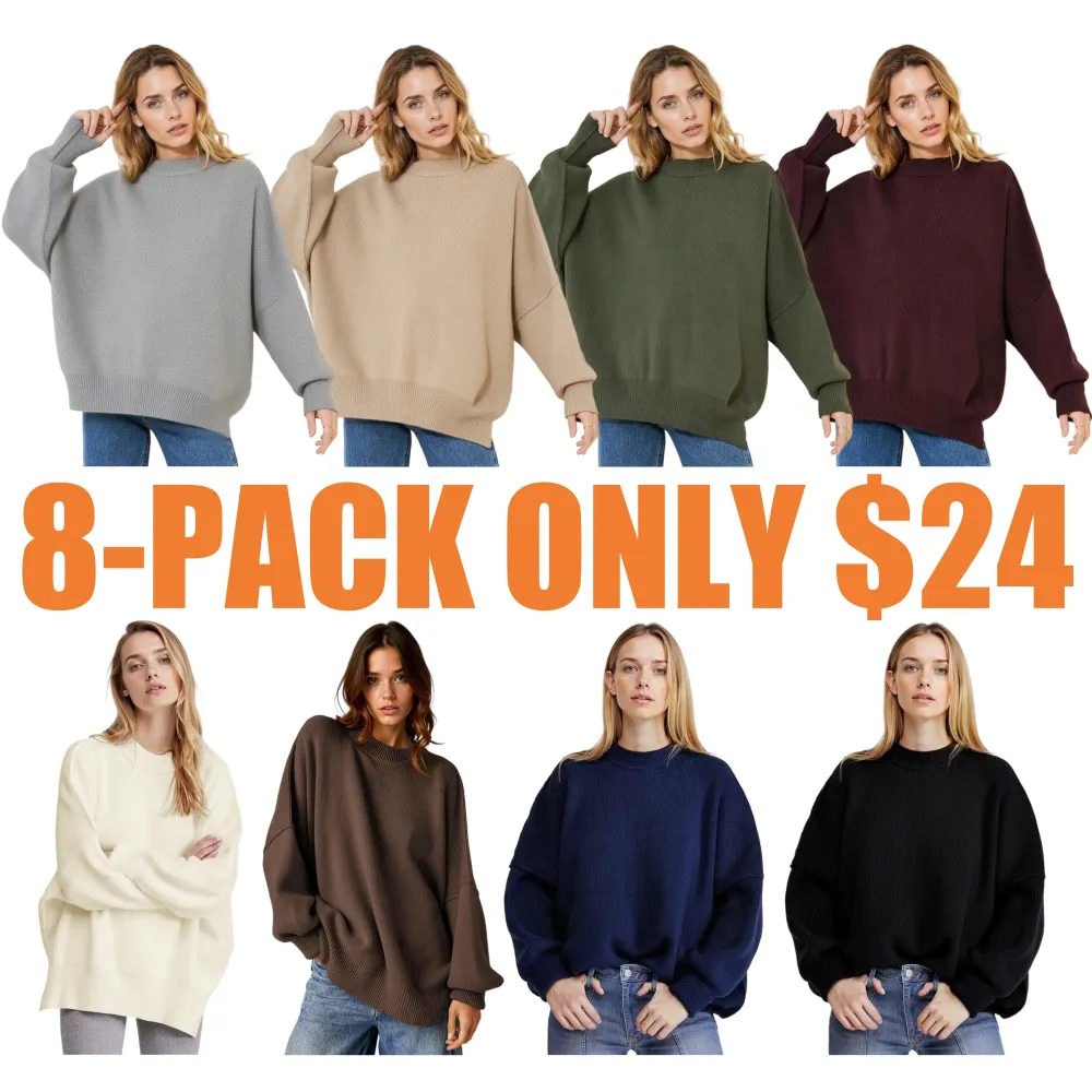 Women's Basic Solid Color Crew Neck Long Sleeve Top