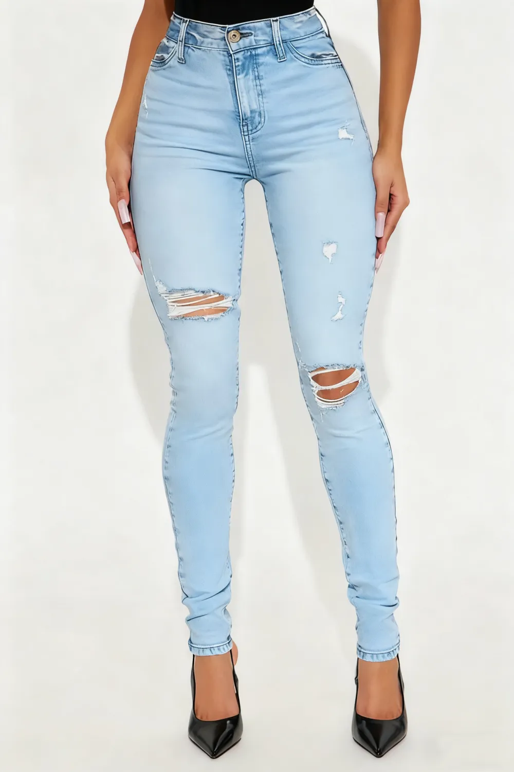 Tall Living Life High Stretch Skinny Jeans